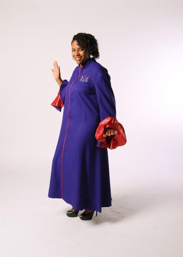 Cassock with female flared sleeves